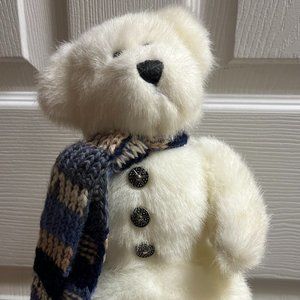Vintage 1999 Boyd's Bears Snowman Plush Seymour Christmas Winter 11 in
